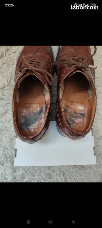 Chaussures Church's Niton II Marron Taille 40 EU - Neuf Avec Emballage, Cuir, Lacets, Largeur F