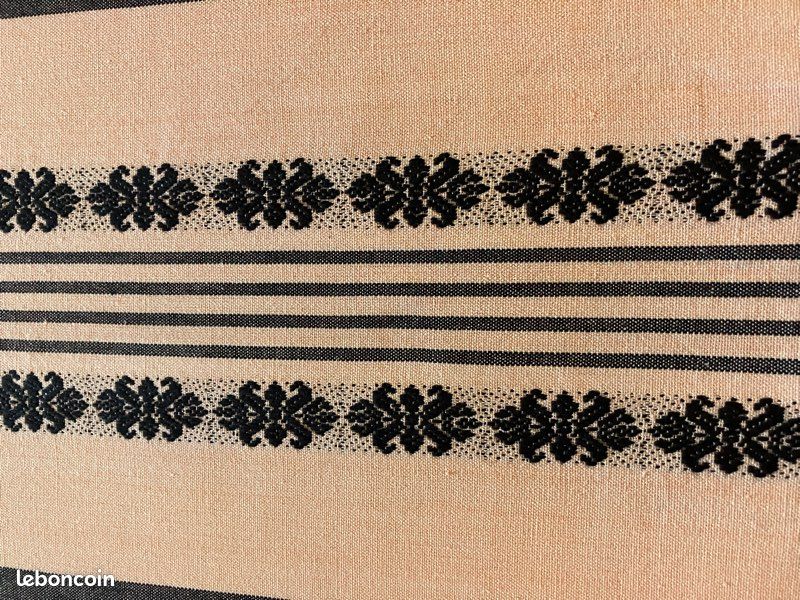 Grande nappe rose et gris/noir (image 5)