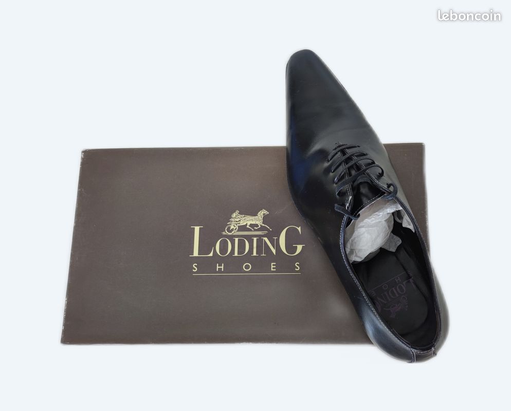 Chaussures Habillées Loding – Pointure 42,5, Cuir épais, Cousues Goodyear, Occasion TBE