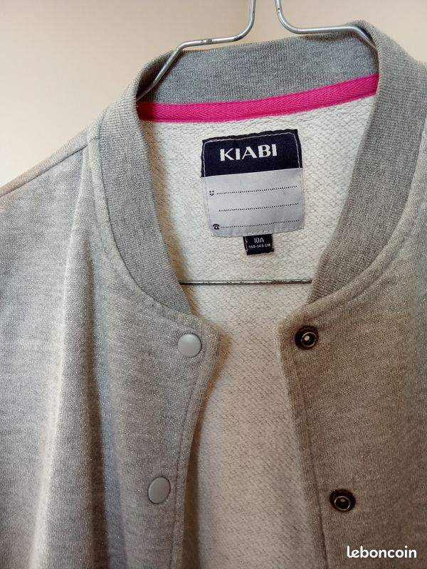 Gilet Kiabi 10 ans gris (image 3)