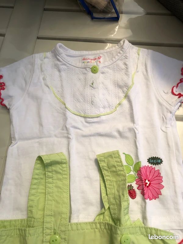 Ensemble robe 6 MOIS + t-shirt fille été la compagnie des petits (image 5)