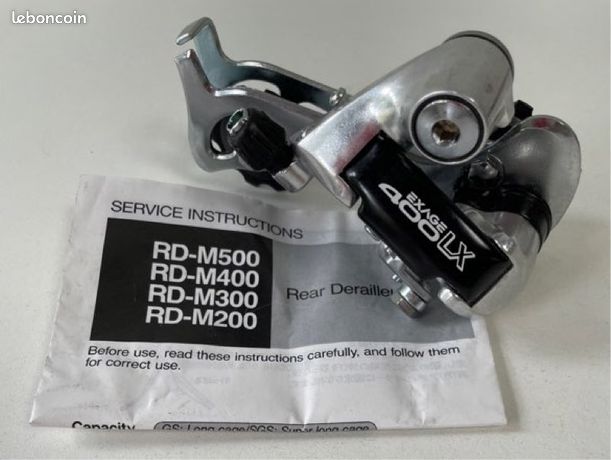 DÉRAILLEUR ARRIÈRE SHIMANO EXAGE 400 LX RD-M400 GS NEUF