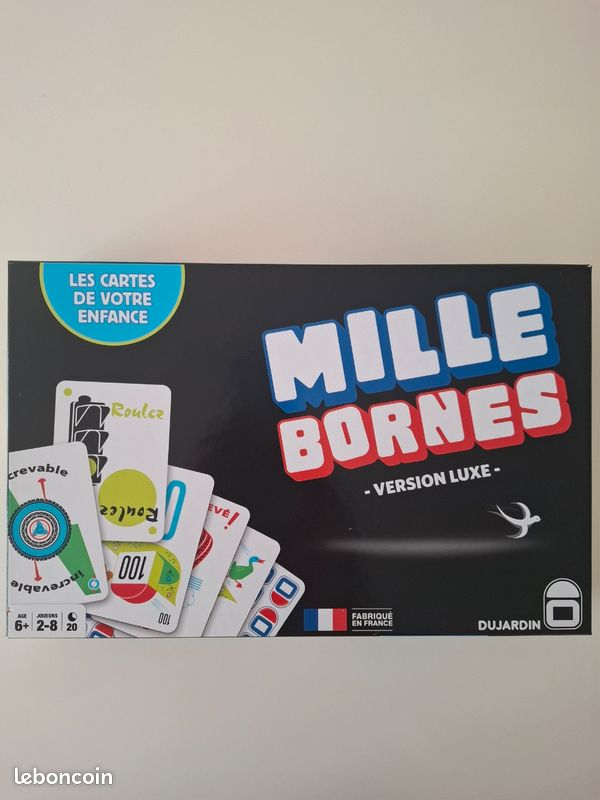 1000 BORNES MILLE BORNES LUXE Jeu De Société VINTAGE DUJARDIN Livré 1000 BORNES MILLE BORNES LUXE Jeu De Société VINTAGE DUJARDIN Livré