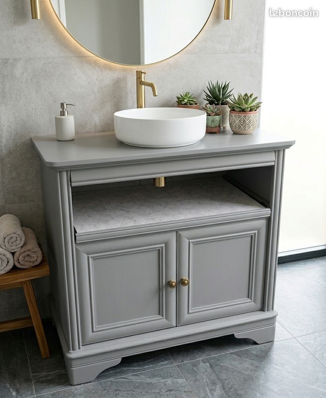 Meuble de salle de bain sur mesure ( simple ou double vasque ) (image 1)
