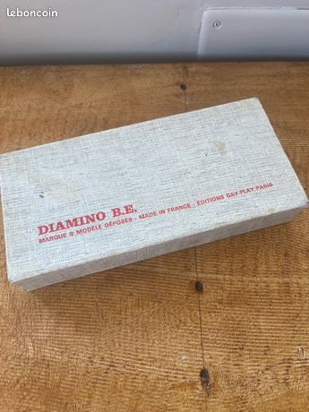 Jeu De Lettres Diamino Vintage En Bois - Marque Gay-Play Paris - Collection Années 70