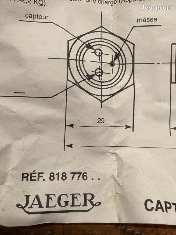 Capteur magnétique industriel Jaeger 81877601 M18x15 neuf ancien stock (image 19)