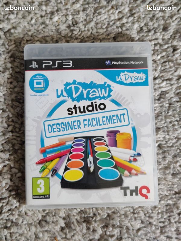 Jeu PS3 U DRAW STUDIO - Pour Dessiner Facilement Avec La Tablette - Bon état