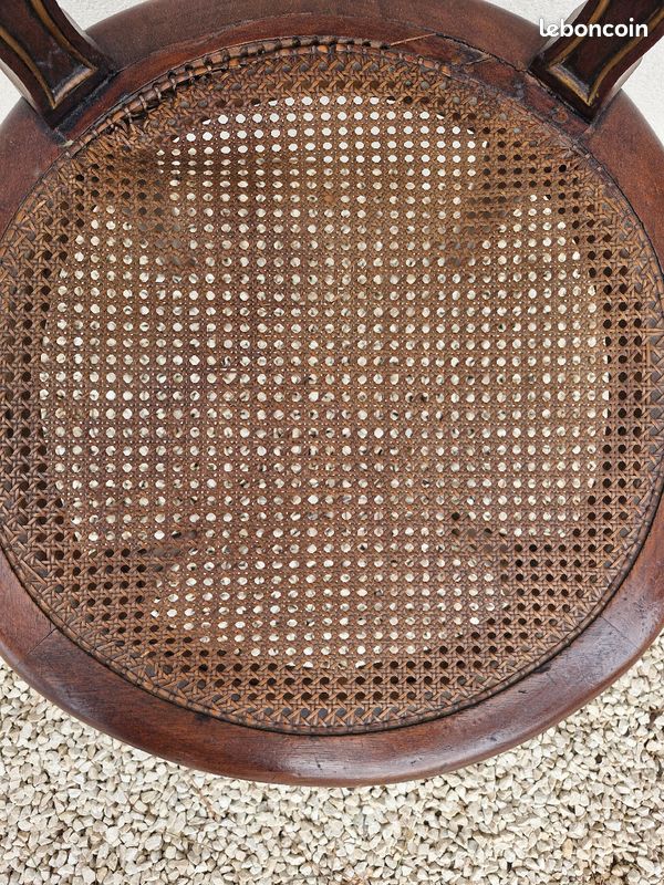 Fauteuil ancien avec canage (image 3)