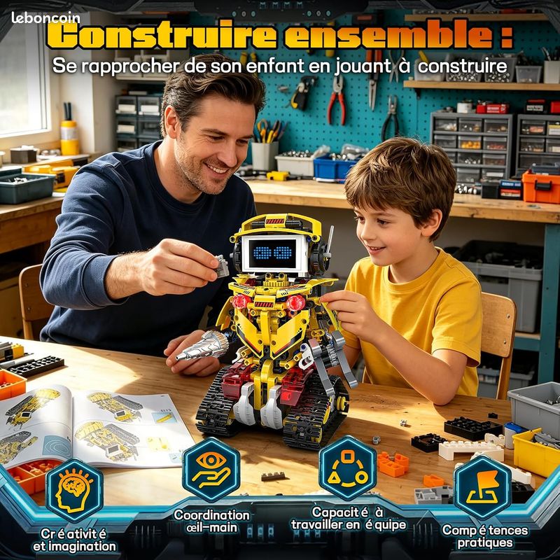 đ€ Robot Programmable 5-en-1 â 660 PiĂšces â Application & TĂ©lĂ©commande (image 2)