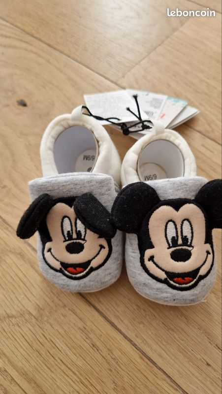 Kiabi Chaussure Bebe Mickey Chaussons Bébé Mickey 6-9 Mois