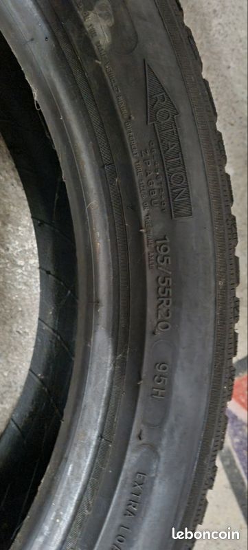 2 pneus Hiver Michelin Alpin 5 195/55/20 95H (image 2)