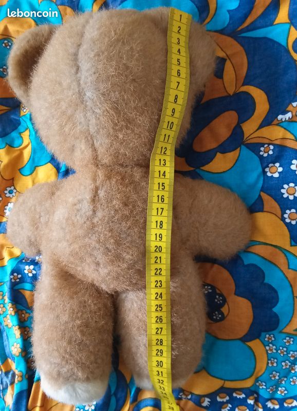 Peluche ours brun 12 cm personnalisable - Doudou enfant sur mesure