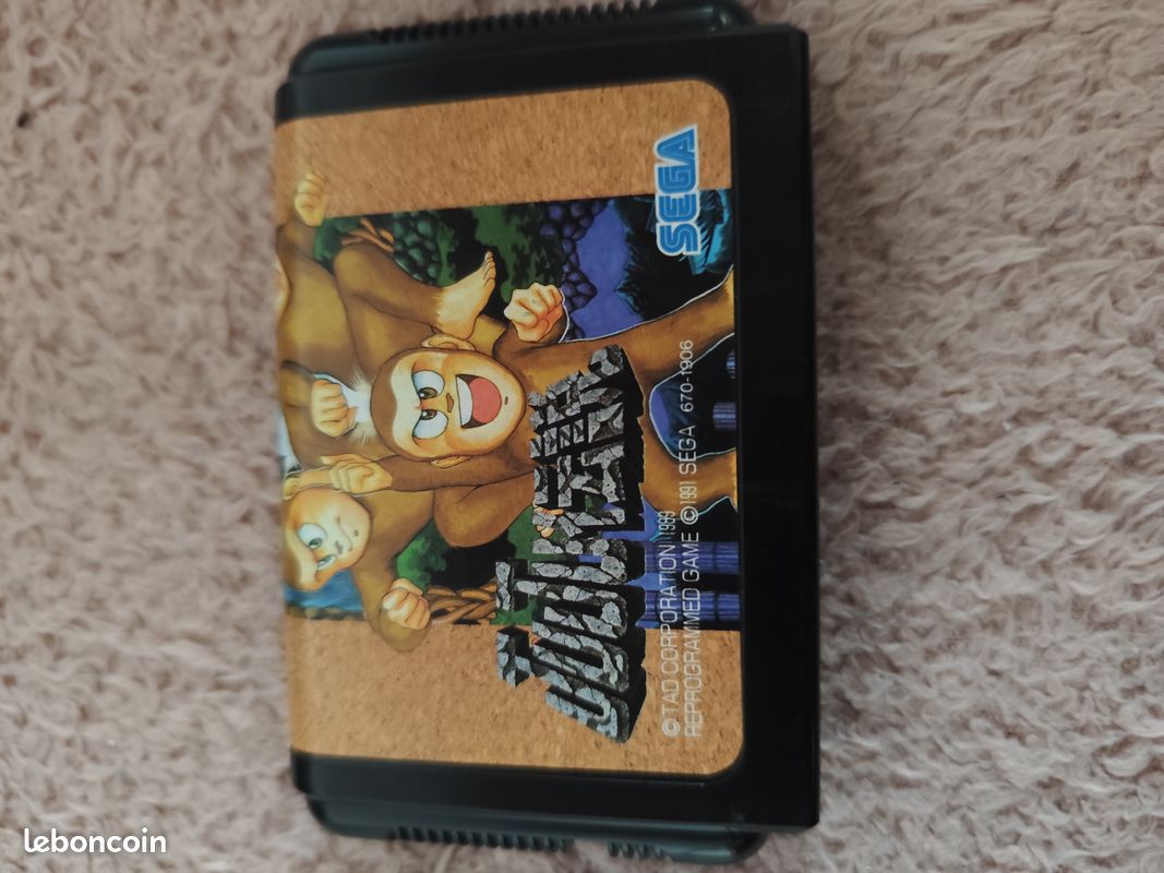 Jeu TOKI Version Originale Sega Megadrive ― Cartouche Seule En Bon état ― Jeu De Plateforme Rétro