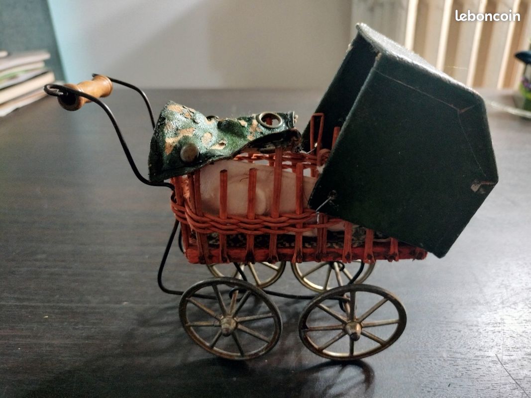 Ancien Baigneur Petitcollin En Celluloïd - Tête D'Aigle - 45 Cm - Années 1930