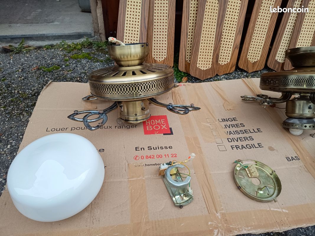 Ventilateur de plafond 1xE27/70W/230V d. 132 cm marron/doré (image 2)