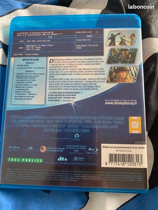 Pirates des Caraïbes 2 bluray (image 2)