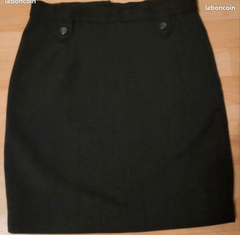 Jupe Noire Taille 38 - Style Mini, Occasion Très Bon état