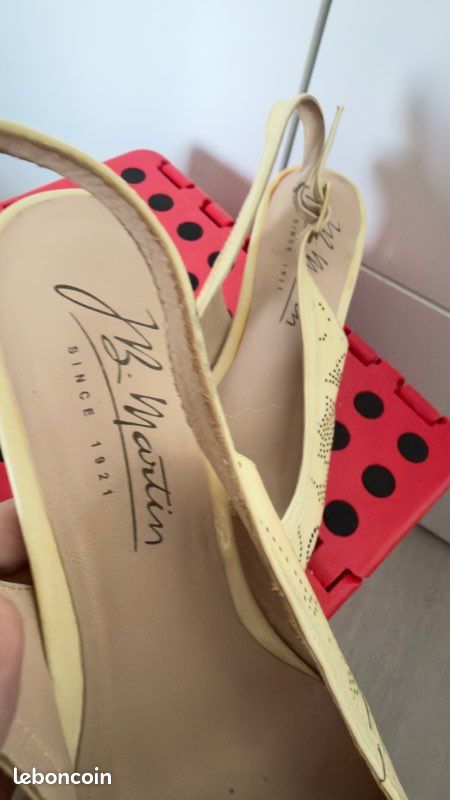 Chaussures à talons pointu beige - JB Martins - T 38.5 (image 5)