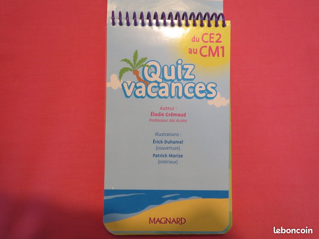 QUIZ VACANCES 8 à 9 ans (CE2 au CM1) (image 2)