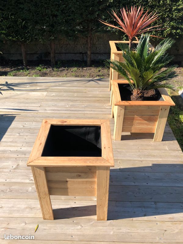 Jardinière / pot / bac à fleurs en bois (image 8)