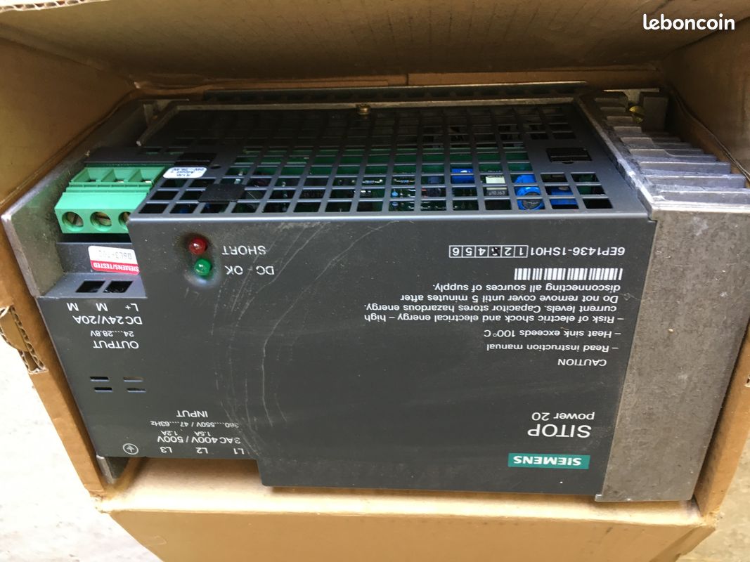 Alimentation Siemens SITOP POWER20 (20A 24V) (image 1)
