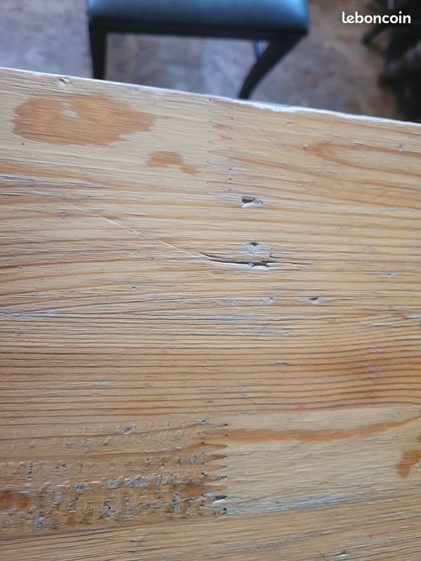 Table basse luge en pin massif Teinte huilé miel (image 8)