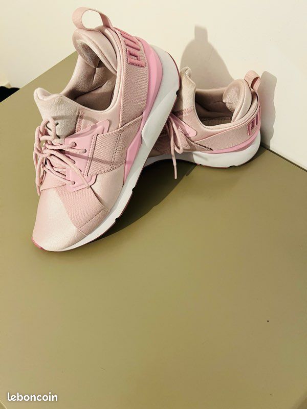 Puma Femme Pink Basket Puma Lacet Satin Basket Puma Pointure 38
