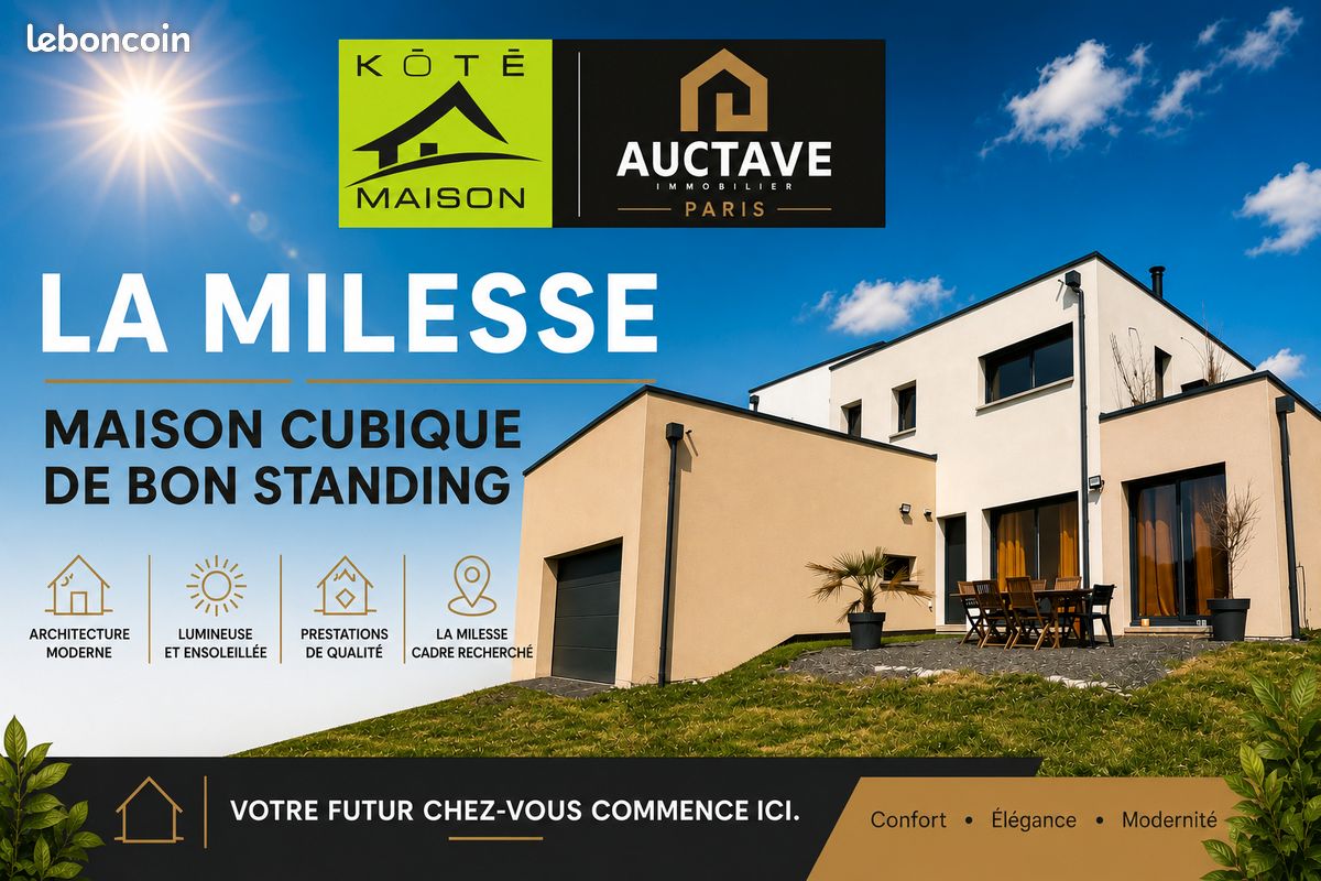Maison 5 pièces 128 m² · à La Milesse · 128 m² · 330 700 €