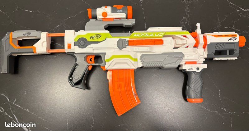 Nerf N-Strike Modulus ECS-10 – Blaster D'occasion – Pour Pièces Ou Jeu