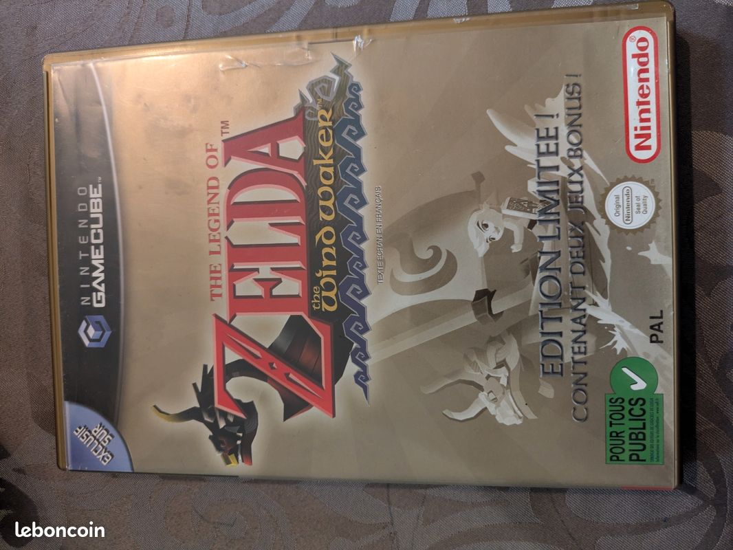 Zelda Wind Waker GameCube - Édition Limitée PAL FR - Avec Carte VIP - Très Bon état