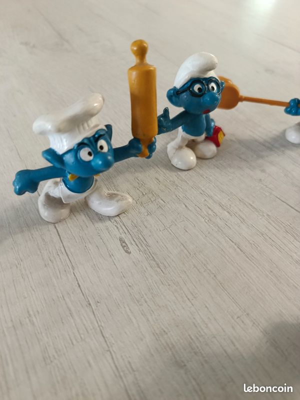 Lot De 7 Schtroumpfs Schleich En Boîte - Comme Neuf - Figurines BD