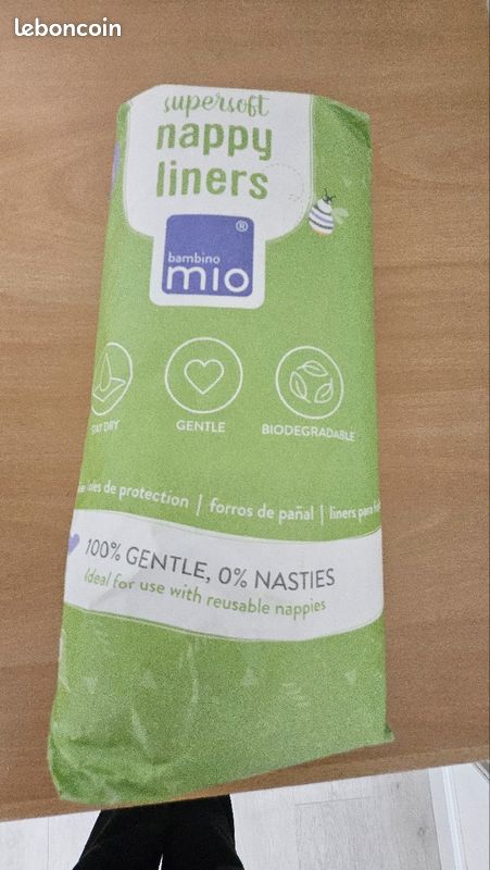 Lot de couches lavables Bum diapers avec voiles et inserts supplémentaires (image 6)