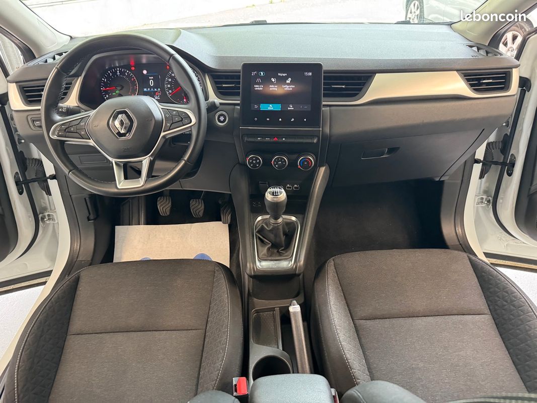 RENAULT Captur TCE 90ch BVM6 Evolution Blanc Nacré *Prix HORS TAXE Affiché* Export 2024 (image 17)