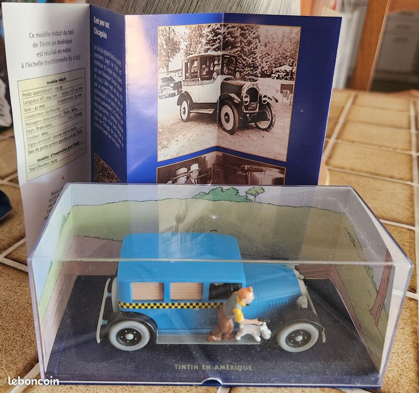 Voiture. Le taxi de Tintin en Amérique. Atlas. Hergé. Moulinsart (image 3)