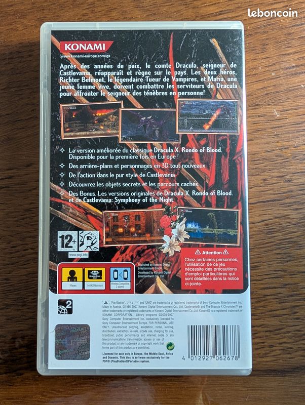 Castlevania Dracula X Chronicles PSP avec boîte (image 2)