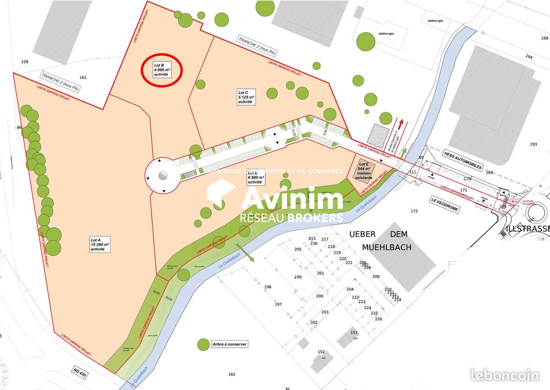 Terrain 4880 m² · à Illzach · 4 880 m² · 1 113 000 €