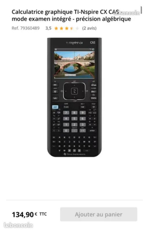 Calculatrice graphique TI-Nspire CX CAS - mode examen intégré - précision algébrique - Papeterie & Fournitures scolaires