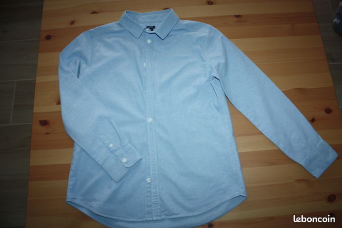Chemise Manches Longues Poignets Boutonnés Bleu Sandro Homme - 1855217-bleu00