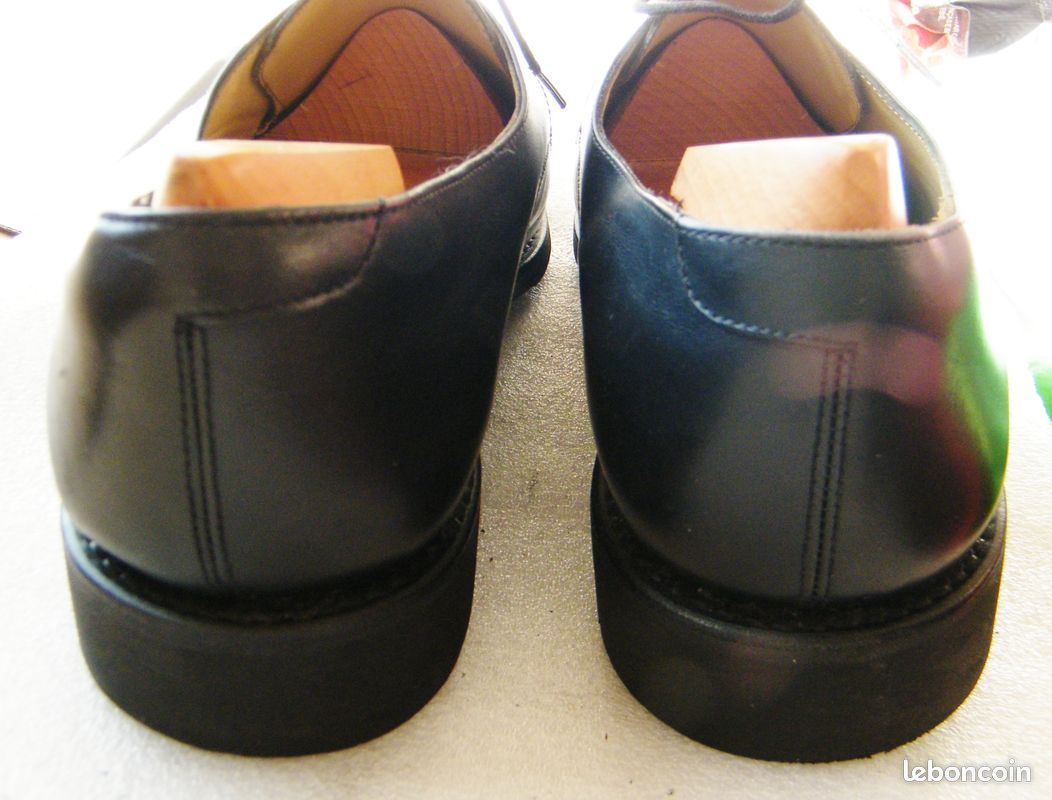 Chaussures en cuir noir Marbot (cousu Goodyear) tbe 45,5 46 homme (image 17)
