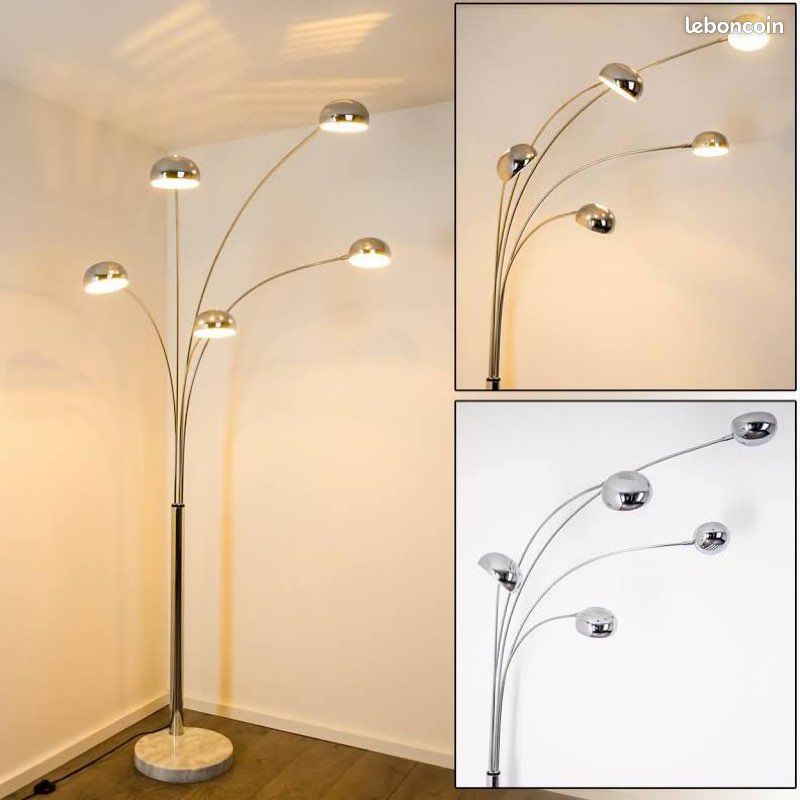Lampe muguet pied marbre (image 2)