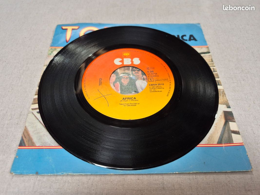 Vinyle 45t Toto (image 3)