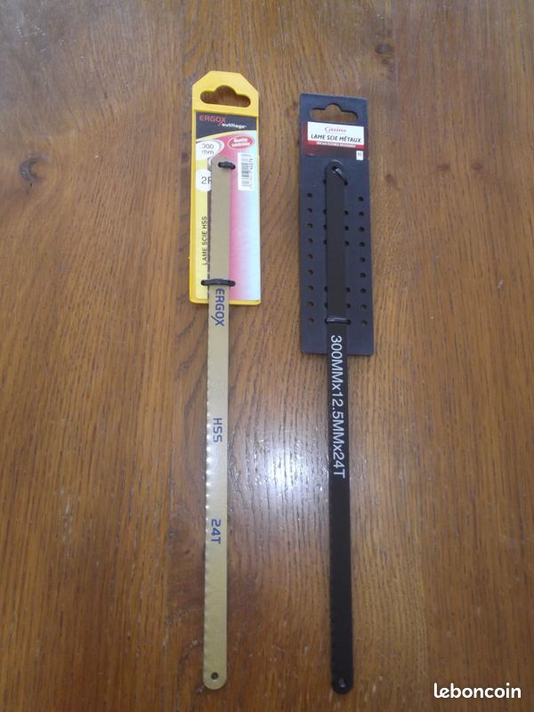 Lot de deux fois 2 lames de scies à métaux HSS flexibles NEUVES (image 2)