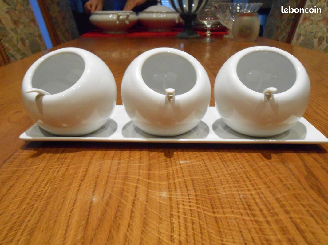 Plateau de 3 coupelles à sauce apéritive (image 2)