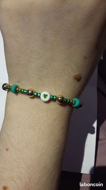 Bracelet perle au couleur de Loki avengers (image 2)