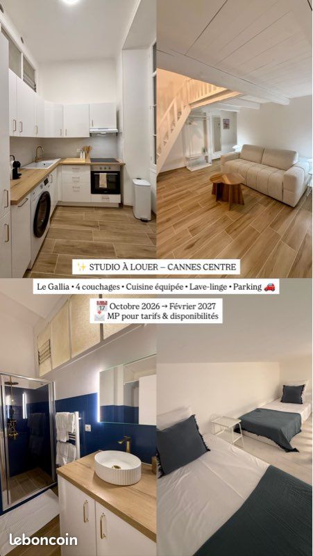 Appartement 3 pièces 25 m² · à Cannes · 25 m² · 1 500 €/mois