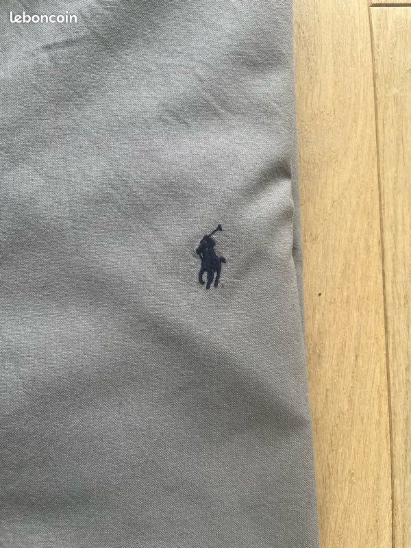 Chemise Ralph Lauren grise logo bleu taille S très bon état (image 2)