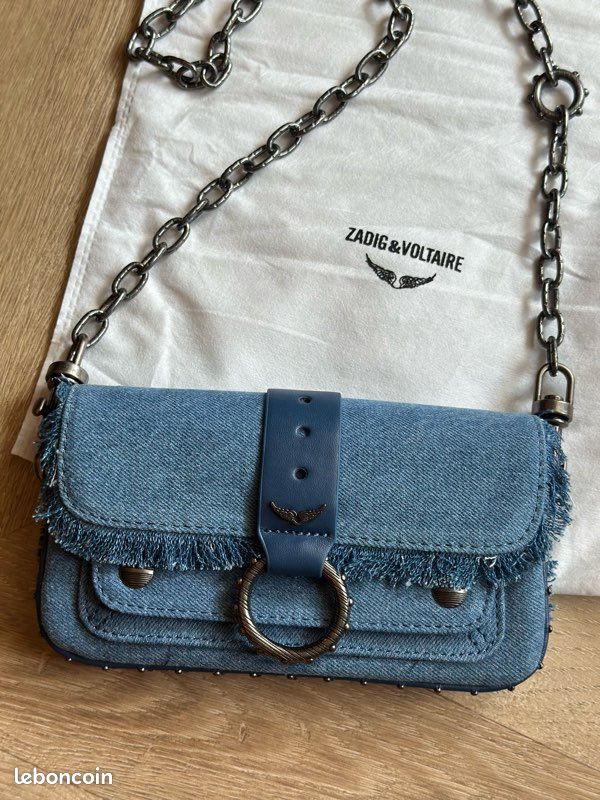 Voltaire Kate Sac Zadig Et Voltaire Bleu Kate Wallet Bag Blue