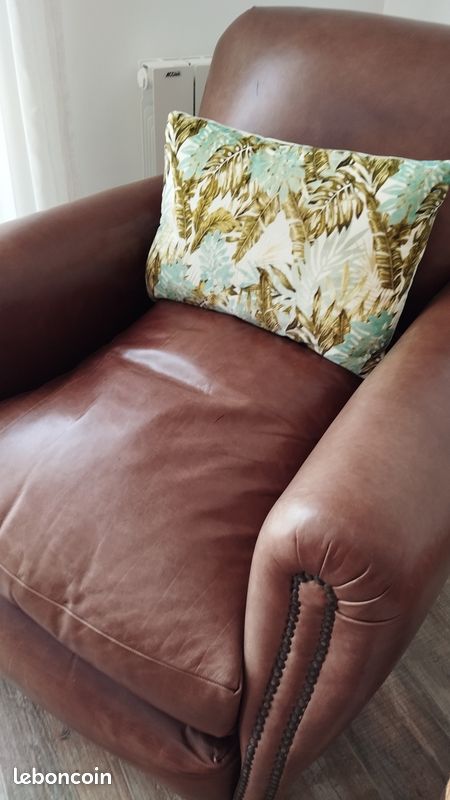 Fauteuil club en cuir (image 3)