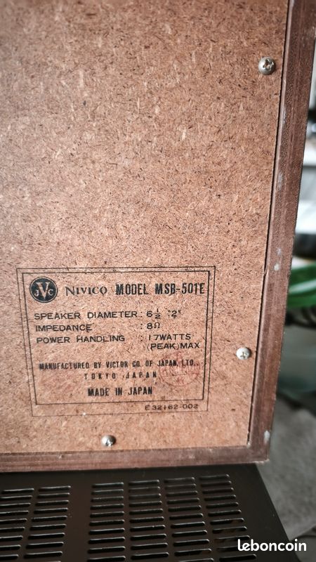Enceinte vintage jvc NIVICO MODEL MSB-501E (image 4)
