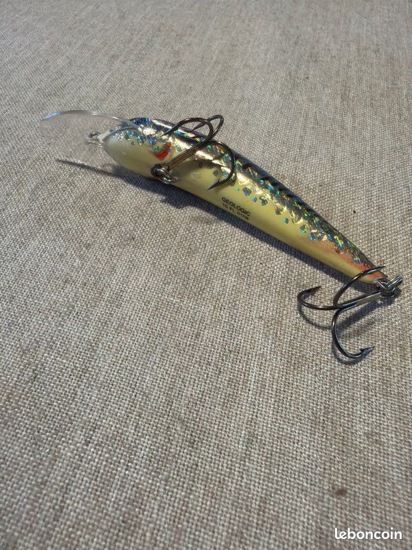 Leurre De Pêche Vintage Legend Lures, Perchoir Vert, Bois, Collection